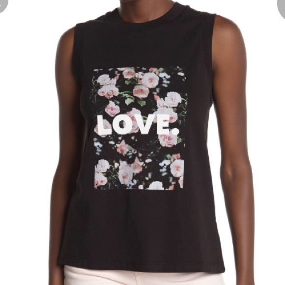 Rebecca Minkoff Love & Roses Sleeveless Graphic-T - Picture 4 of 10